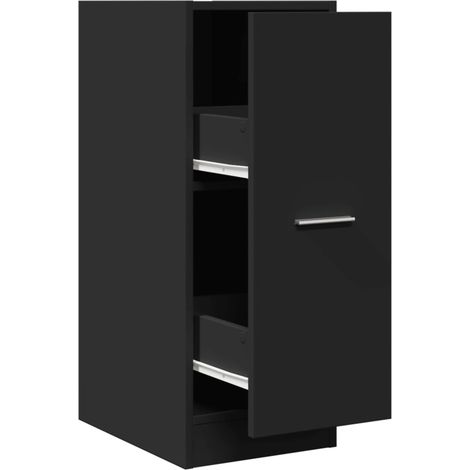 Maison Exclusive - Armario botiquín madera de ingeniería negro 30