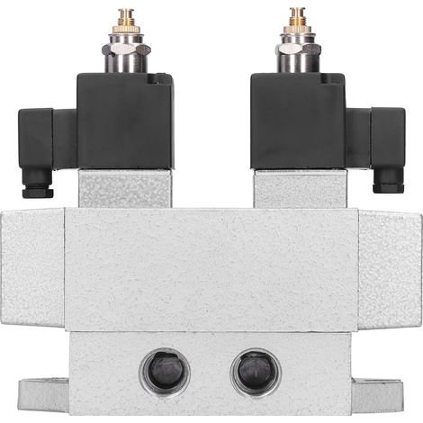 Électrovanne à trois positions et cinq voies, électrovanne double G3/8" K35D2H-10AC220V (1/5)