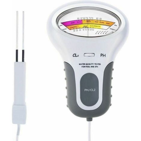 Testeur Eau Piscine - pH et Chlore - Sonde Électronique avec Câble 13 cm - Pour Piscine Familiale et SPA (1/4)