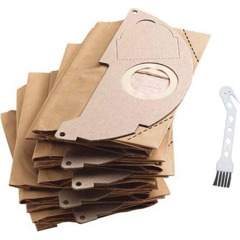 Sac aspirateur chantier Kärcher 6.904-322.0 Lot de 5 sacs filtrants en papier Compatible avec WD 2 MV 2 A 2003 A 2004 A 2024 pt A 2054 Me WD 2.200 WD 2.000 WD 2.399 A 2000 A 2099