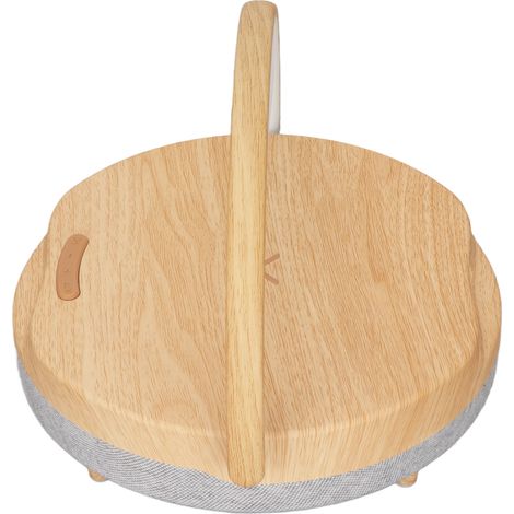 Lampe de table A6 avec haut-parleur Bluetooth, lampe de bureau, chargeur sans fil, horloge, lampe tactile 4 en 1 et haut-parleur Bluetooth portable (1/5)