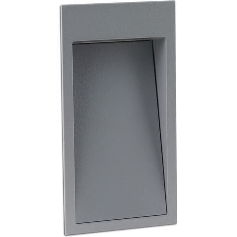 Encastré mural DAIN IP66 LED SMD 4.50W 500lm(225lm) CRI80 3000K 53º Gris (1/3)