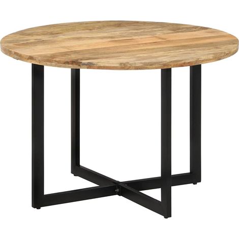 Table à manger Scandinave - Table de salle à manger 110x75 cm Bois de manguier massif BV594077 - BonneVie (1/5)