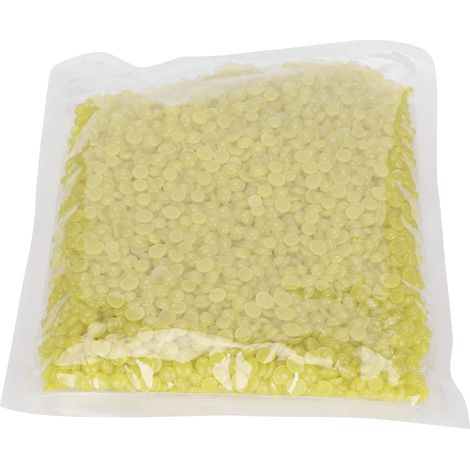 Cire dure épilatoire en perles, pour visage aisselles jambes, 500g - Miel doré (1/5)