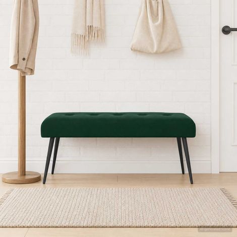 Teenpull – Bank mit Knopfheftung Dunkelgrün 110 x 40 x 46 cm Samt (1/5)