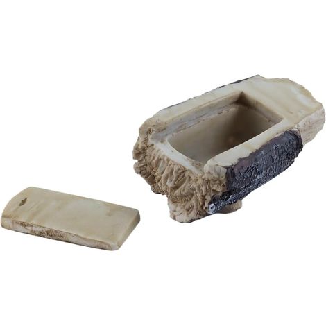Boîte à clés en résine en forme de branche, décoration de jardin, rangement de clés d'extérieur, ornement pour cour, patio, pelouse (1/5)