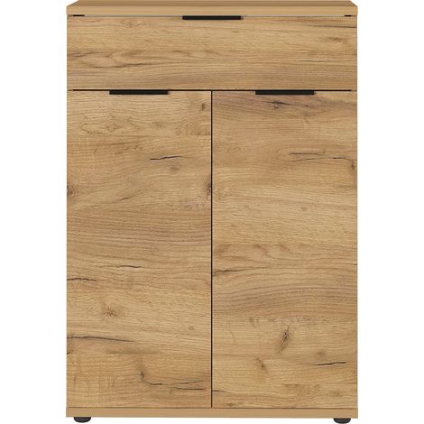 Meuble à chaussures bois 2 portes 1 tiroir TIMO