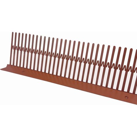 10 Closoirs – Polypropylène 8x100 cm Rouge - Pare moineau - Ral 8004