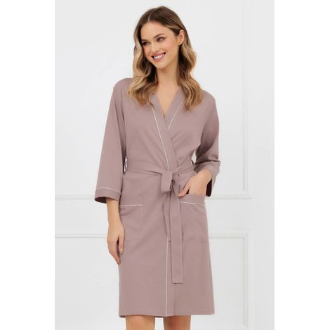Peignoir Megan manches 3/4 chiné XL (1/5)