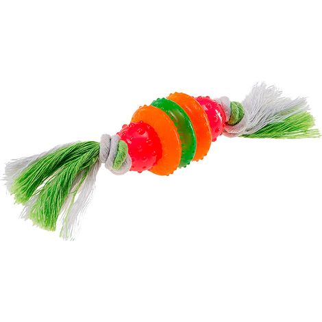 Ferplast Gioco PA 6417 Gioco per cani in gomma termoplastica con cotone annodato. Variante PA 6417 - Misure: Ø 4 x 19 cm -