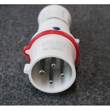 Fiche mobile droite rouge 3P+T 32A 380-415V 50-60Hz 6H CR borne sans vis IP44 GEWISS (1/5)