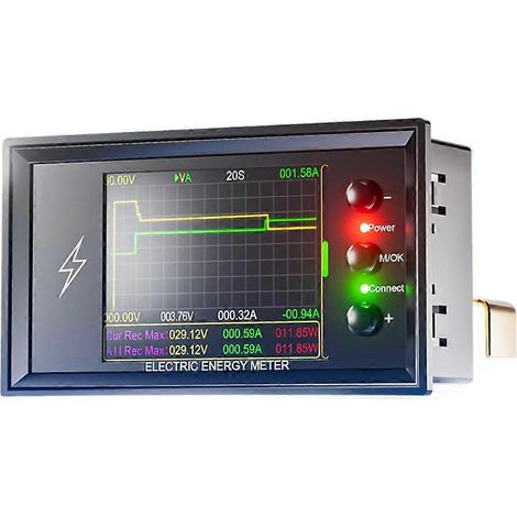 Tuya Smart Digital Lithium Battery Capacity Tester 0-420V DC 600A/420V with Wi-Fi and DC Voltage Display (Coulomb Meter). (1/5)