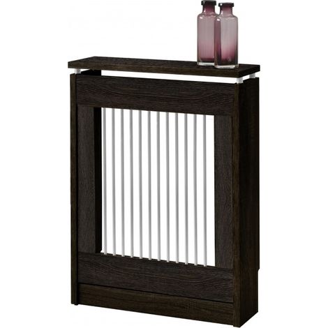 Cache-radiateur 60 cm – Panneau mélaminé haute densité – Système de tiges frontales pour efficacité énergétique – Porte battante avec accès direct – Topkit