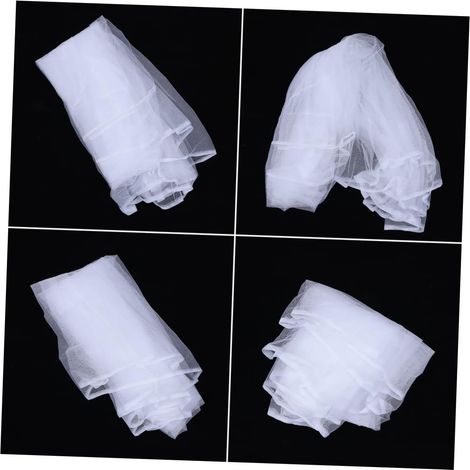 Moustiquaire blanche en polyester pour lit d'enfant, respirante (1/5)