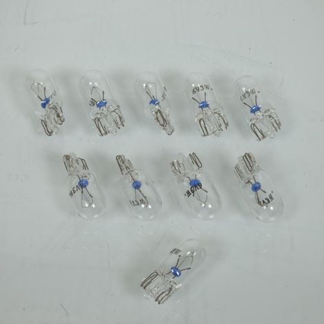 Boite de 10 ampoule lampe 6V 3W Flosser W2.1x9.5d pour moto (1/3)