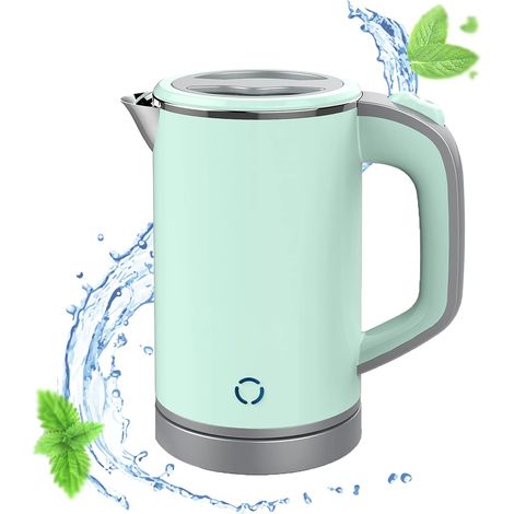 Bouilloire électrique blanche 600W 0.8L bouilloire de voyage portable mini bouilloire de voyage (Vert) (1/5)