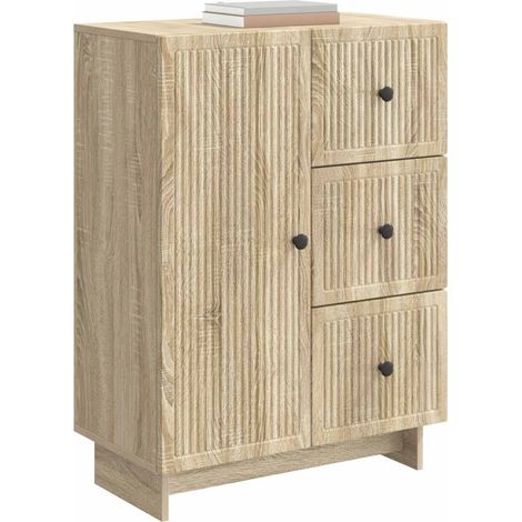 Sideboard/Anrichte/Buffet Sonoma-Eiche 66 x 34,5 x 90 cm Holzwerkstoff LXWW500073 (1/5)