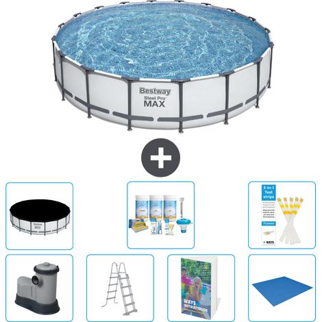 Bestway Piscina Bestway Steel Pro MAX Rotonda - 549x122 cm - 8-pezzi  S599 (1/4)