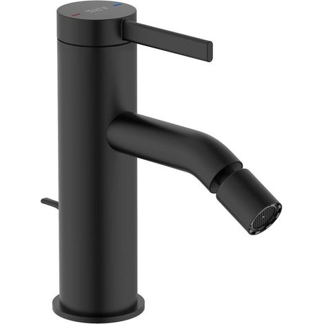Robinet de bidet à levier unique avec vidage automatique ONA - ROCA Couleur : noir mat (1/2)