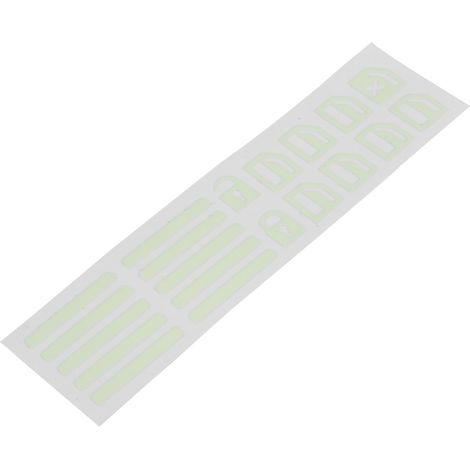 Autocollants lumineux pour interrupteur de fenêtre, vert fluorescent, décalcomanie universelle pour décoration auto (1/5)