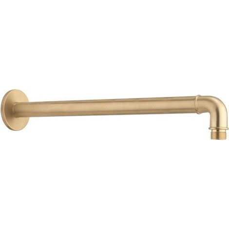 Crosswater MPRO INDUSTRIAL Bras de douche mural - 33cm - laiton brossé living colours