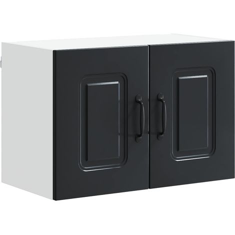Maison Exclusive - Panel de lavaplatos Kalmar Negro 60 x 31 x 40