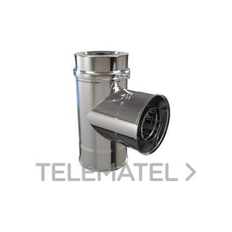 TE 90º SIN TAPA Ø 100 D/PARED 4021800 SCHUTZ