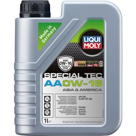 HUILE LIQUI MOLY 0W16 1L SPÉCIALE TOP TEC AA/ SP/ GF-6B