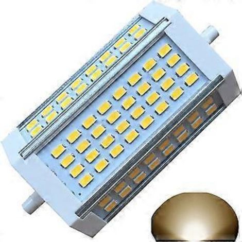Ampoule LED 30W R7s à intensité variable, 118 mm, blanc chaud 2800K, culot J118, projecteur double, 3000 lm, équivalent à une ampoule halogène 300W, pour la maison, le salon, le balcon, etc. (1/5)