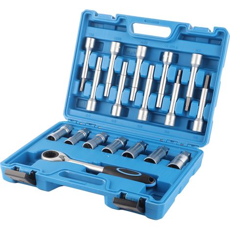Kit de 18 douilles pour le démontage des écrous d'amortisseurs - outils professionnels pour la réparation automobile générale (1/5)