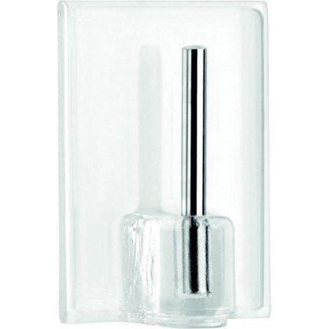 Crochets adhésifs transparents pour tringle à rideaux, lot de 4