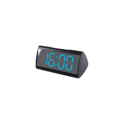 Crezuo Digitaler Wecker fürs Schlafzimmer, großes 6,2-Zoll-LED-Spiegeldisplay, 2 Monate Garantie