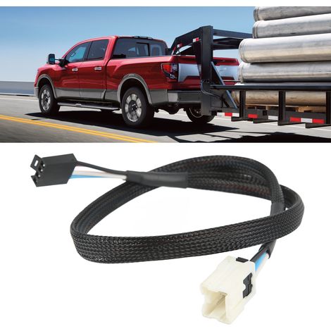 Faisceau de câblage pour contrôleur de frein de remorque - Connecteur en T, pièces de modification pour remorque de camping-car compatibles avec les Nissan Titan 2004-2022+ (1/5)