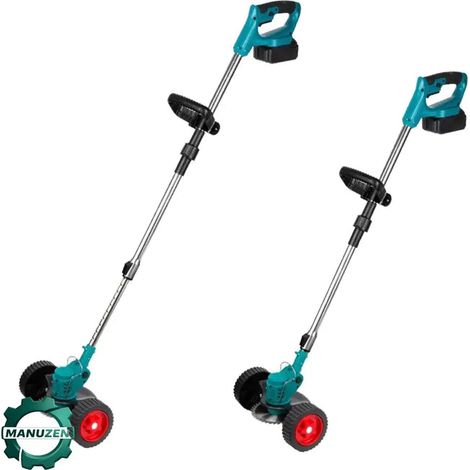 Manuzen - Débrousailleuse À Gazon Sans Fil 1500W Puissante Pour Pelouse Et Jardin