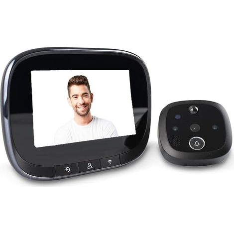 SPIONCINO DIGITALE WI-FI 4,3 '' LCD C/SENSORE FOTO/VIDEO SILVER