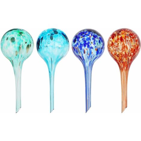 Plant Watering Balls Plant Water Dispenser Automatic Watering Bulbs Watering Ball 4 Pack Automatic Watering Indoor Outdoor Garden Colorful 6x15cm Cisea (1/5)