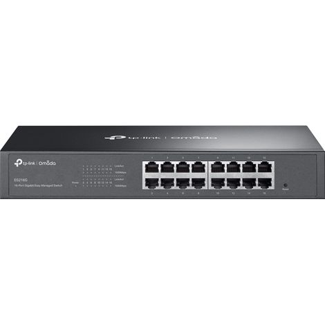TP-Link Omada ES216G commutateur réseau Géré L2 Gigabit Ethernet (10/100/1000) Noir
