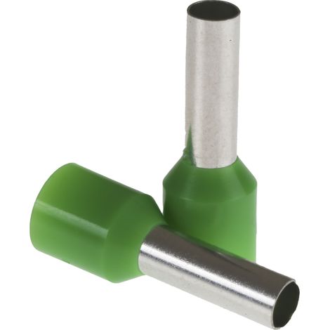 Embout à sertir 6mm², Vert, longueur 12mm