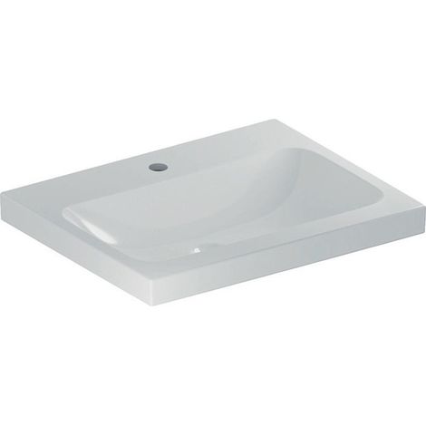 Geberit iCon Light lavabo, 60 cm x 48 cm, con agujero para grifo, (1/4)