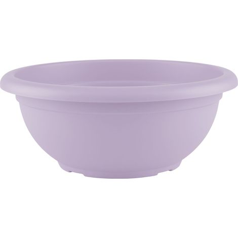 Vaso "Genova" in materiale sintetico finitura satinata colore Verde acido per piante e fiori ciotola  30 cm di alta qualita' con fori da interno ed esterno Verde acido  30 cm - Select 2: Ă¸30 cm - Sel