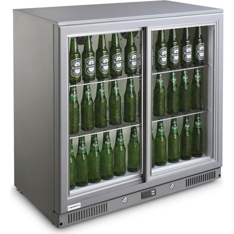 Refroidisseur de bar CANDOUR 198L avec porte coulissante - 900x520x(H)835mm - Finedine (1/5)
