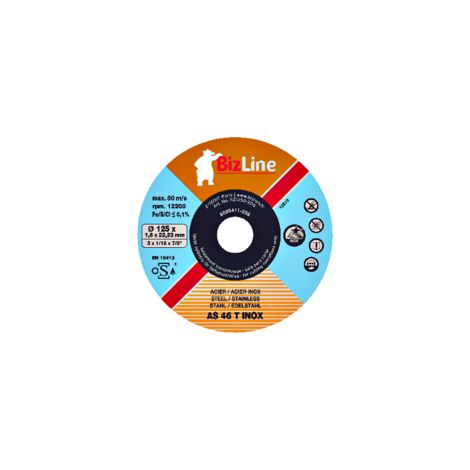 disque diamètre 125 mm pour inox et métal - pack de 10