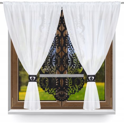 Set di tende moderne P17 per soggiorno e camera da letto, elegante divisorio per ambienti 300x150