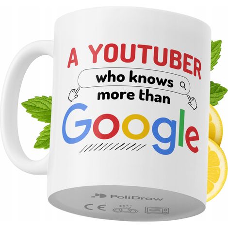 Lustige Tasse für YouTuber – Kaffee- oder Teetasse mit witzigem Textdesign – ideal für Geburtstage, Namenstage, Feiertage und besondere Anlässe. Hochwertige Tasse für Zuhause, Büro und Arbeit. Farbe: 