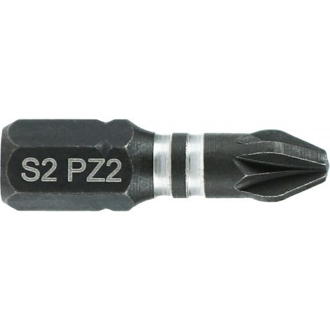 Boite de 25 embouts à chocs impact PZ2 25mm - HANGER - 133028 (1/3)