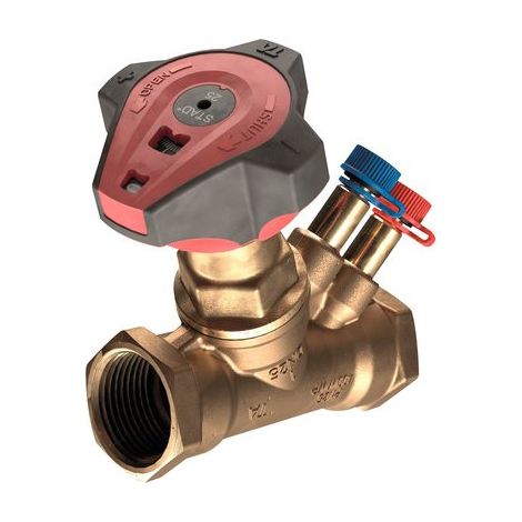 Vanne papillon d'équilibrage 1'1/2 – Raccord 2 – 4 tours – Pour installations hydrauliques – Imi Hydronic Engineering (1/2)