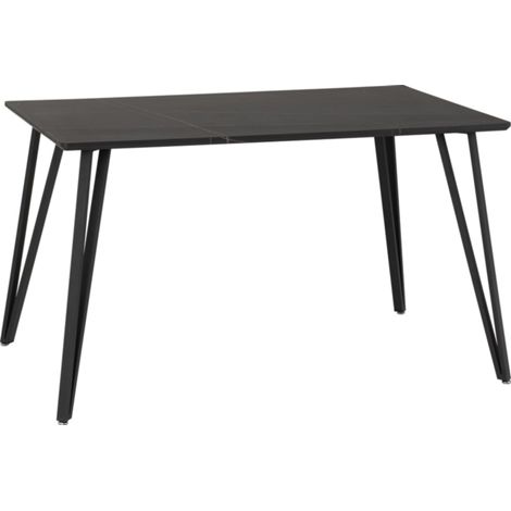 Marlow Dining Table in Black Marble Effect Finish