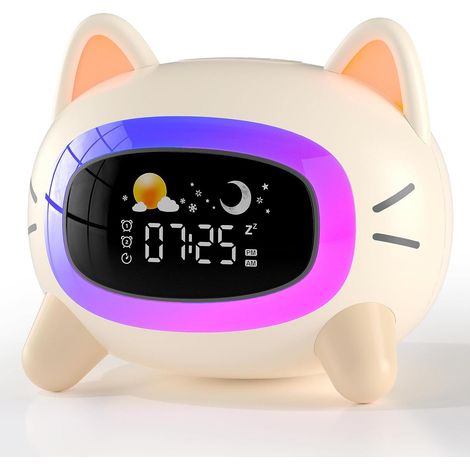 Veilleuse pour chambre, réveil pour chat