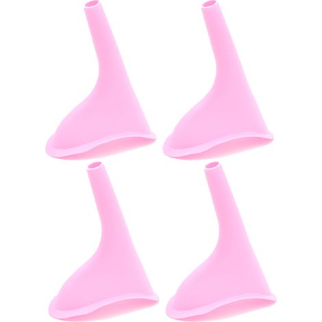 Urinal Pour Femme - Dispositif D'urination Féminin Portable Repliable - Pour Utilisation Debout En Extérieur Ou En Déplacement - Lot De 4 Pièces (1/5)