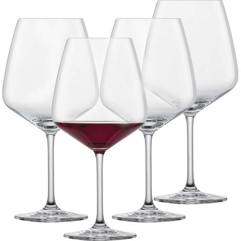 Verres à bourgogne Tulip (set de 4), verres à bourgogne ventru pour le vin rouge, verres en cristal lavables au lave-vaisselle, fabriqués en Allemagne (art. n° 123608) (1/5)